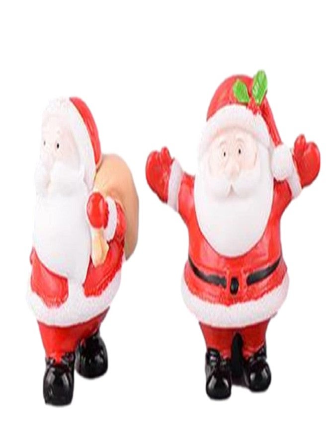BHOOLU&GOOLU Cute Miniature Santa Claus for Decoration- 2 Pcs Set - Image 3